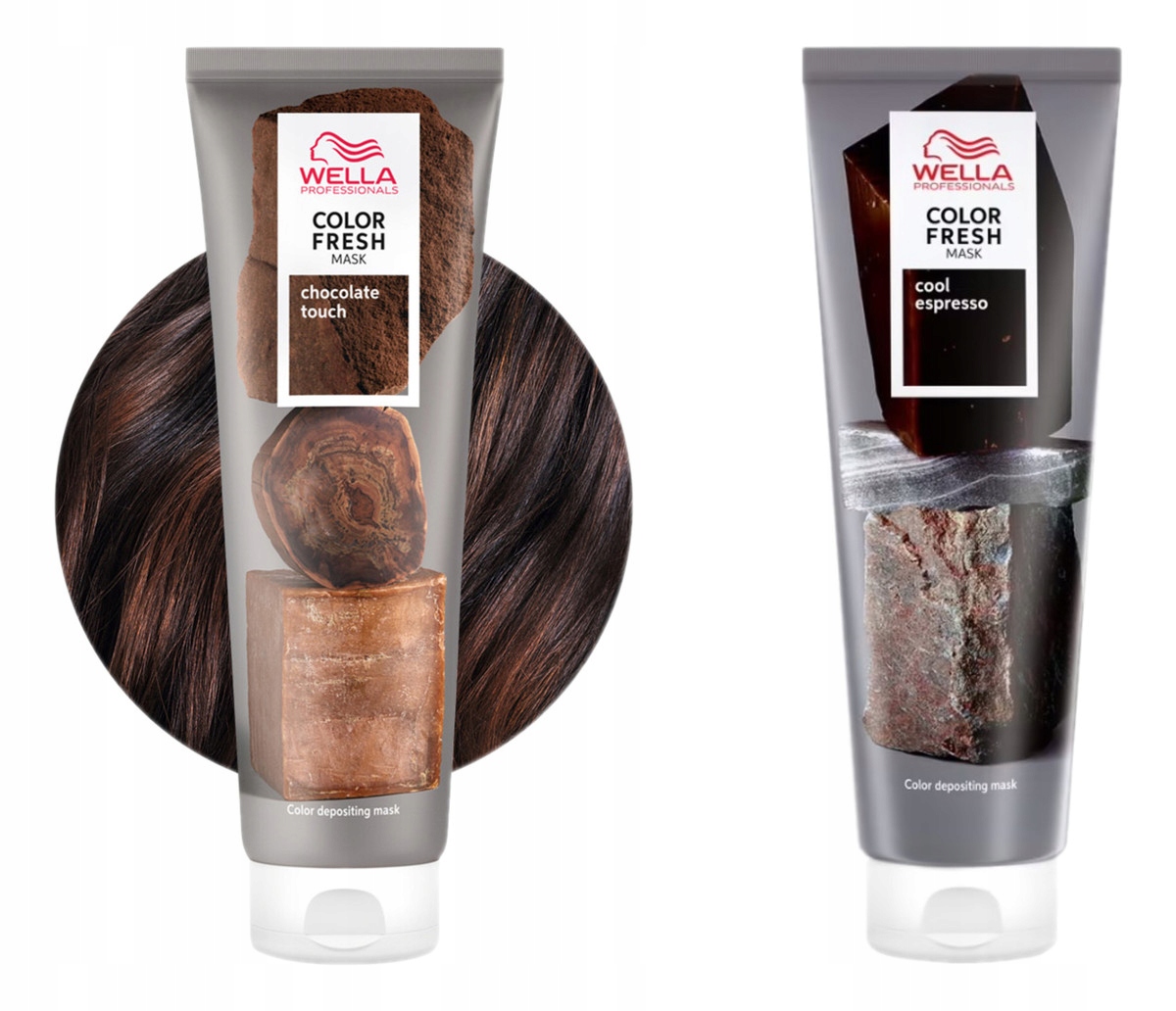 Wella Color Fresh barvicí maska Chocolate Touch+ Cool Espresso 2x150 ml