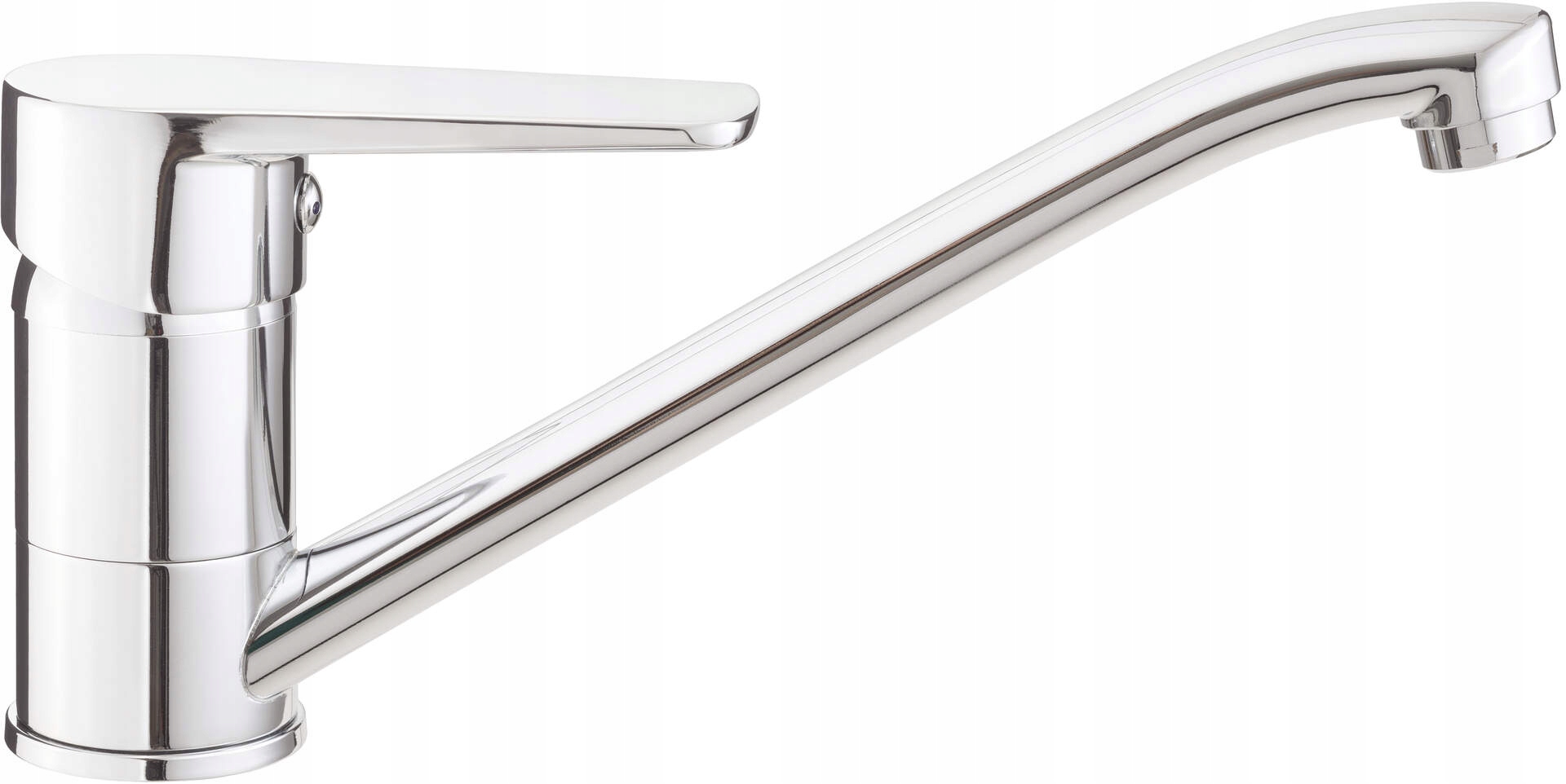 Kuchyňská baterie chromovaná s otočným ramínkem, páková, 143 mm