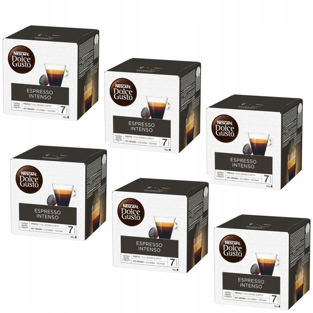 Kapsułki do Dolce Gusto Nescafe Espresso Intenso 96 sztuk 6x16