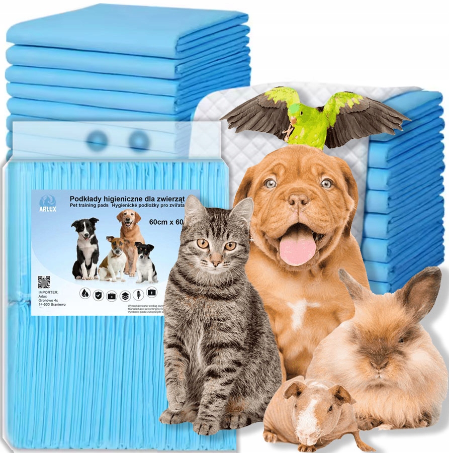 Levně Hygienické Podložky Absorpční Podložky Pro Psa Učení 60x60 100 Ks 8g Sap