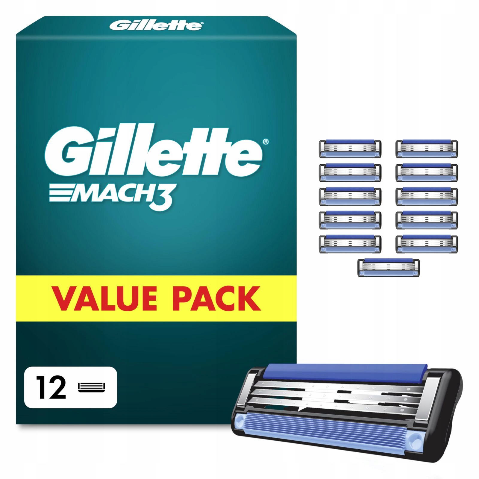 Gillette MACH3 Rasierklingen 12 Stupňů