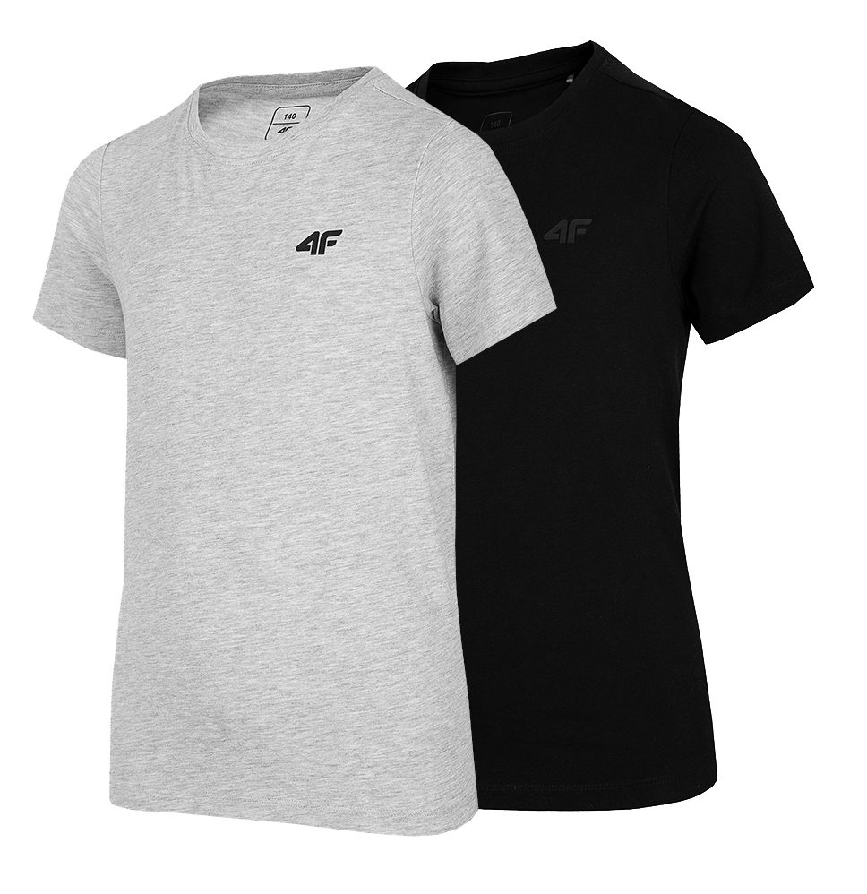 

4F T-shirt Chłopięcy Zestaw JTSM001 Koszulka 2szt
