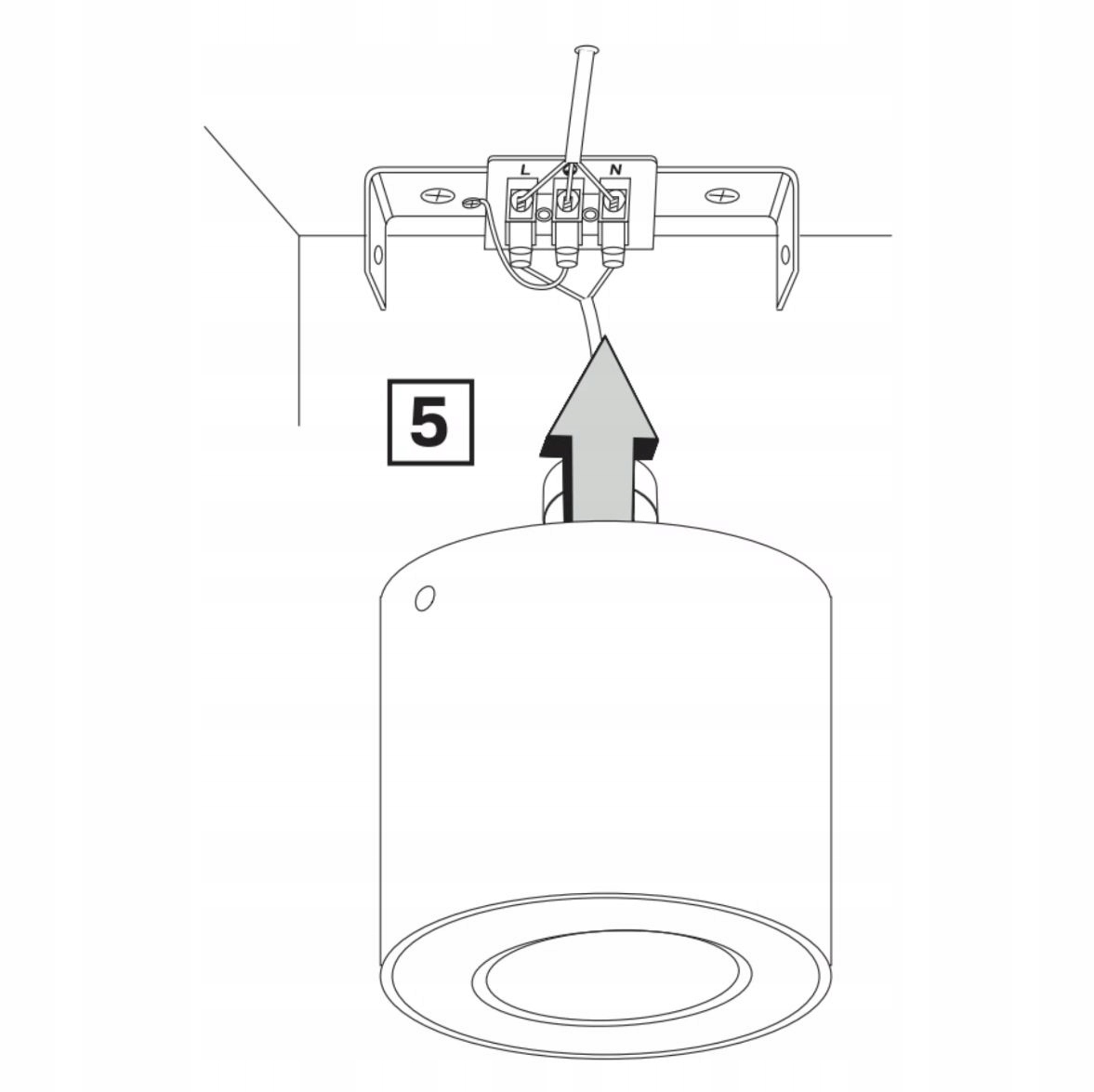 GOLDLUX POLUX 325372 XENO OPRAWA NATYNKOWA TUBA CZARNA ZŁOTA SPOT RUCHOMA Długość/wysokość 9.8 cm