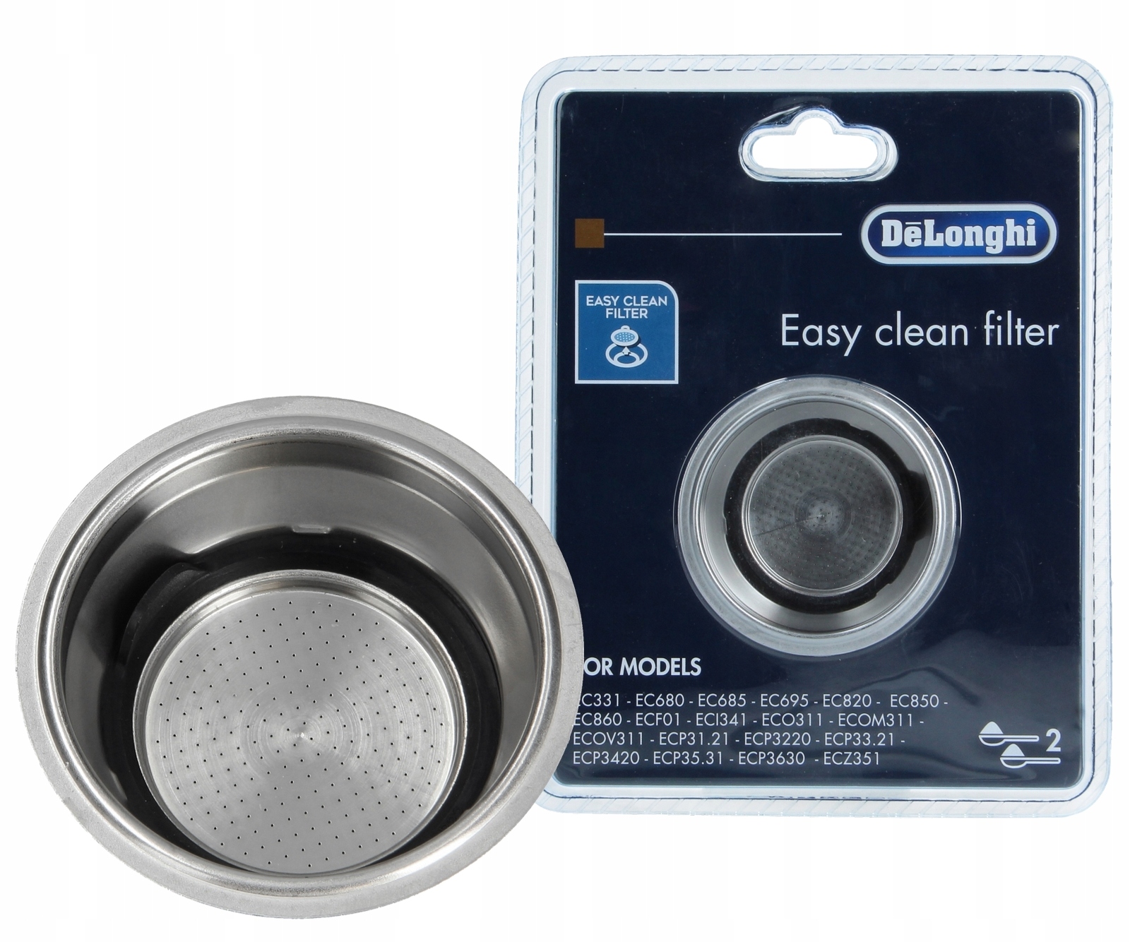 Sitko filtr 2 kawy do ekspresu DeLonghi EC850M EC680M EC685M Oryginał