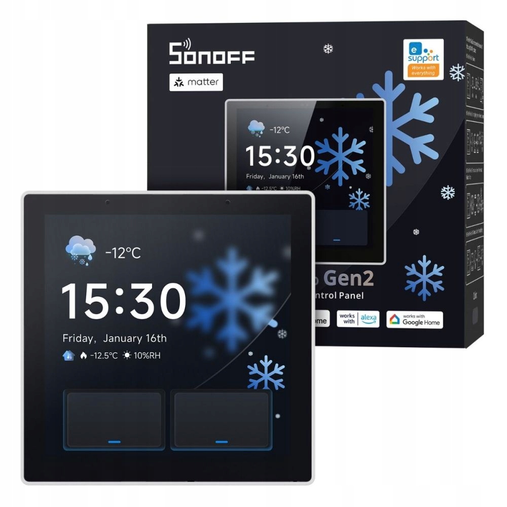 Sonoff NSPanel Pro Gen2 Panel Sterowania Zigbee WiFi Matter Bridge Biały