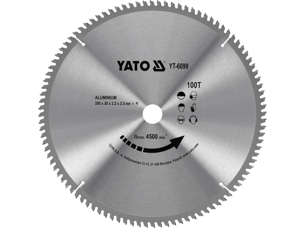 Yato kotouč na hliník 350x100Tx30mm YT-6099