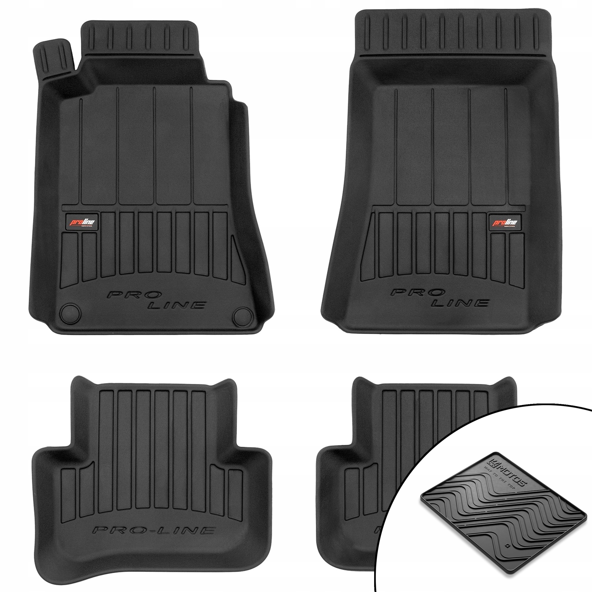 3D gumové rohože Mercedes-Benz trieda C S203 2000-2007 rohož zdarma