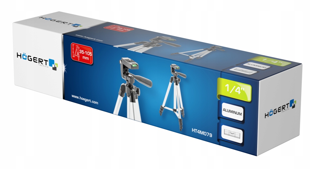 HOGERT STATYW DO POZIOMIC LASEROWYCH 35-105cm Wysokość 35-105 cm