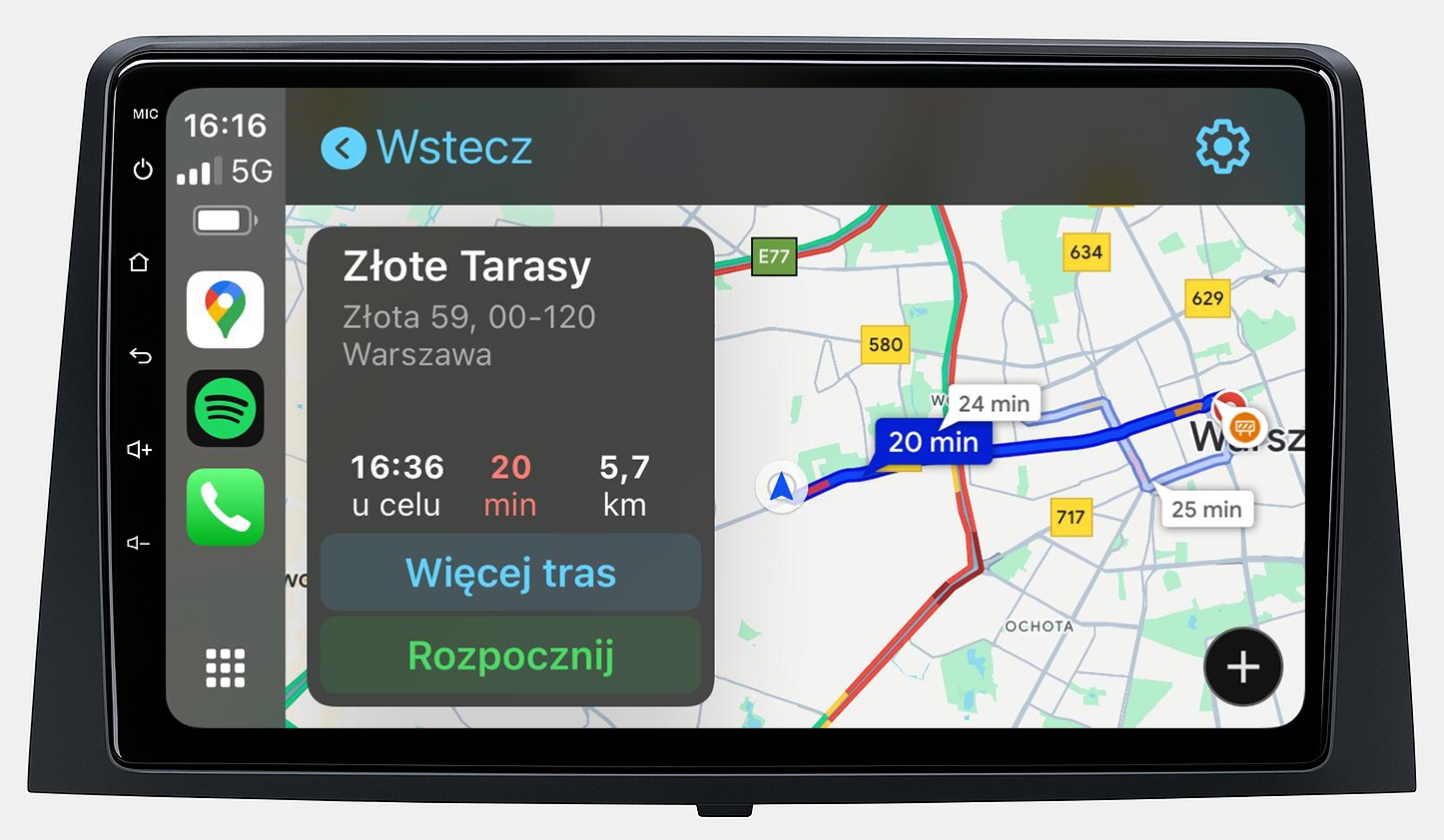 Citroen Berlingo Partner Rifter Combo Rádio Navigace Android Carplay Mapy