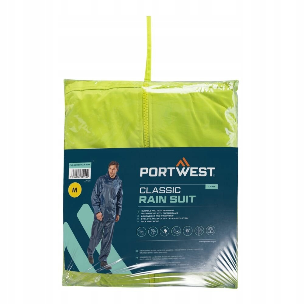 Sada proti dešti (bunda kalhoty) Žlutá vel. XXXL