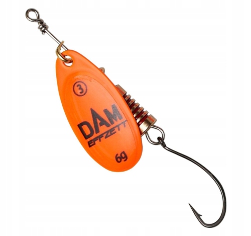 Błystka Dam Singlehook Spinner Orange roz. 2 60612