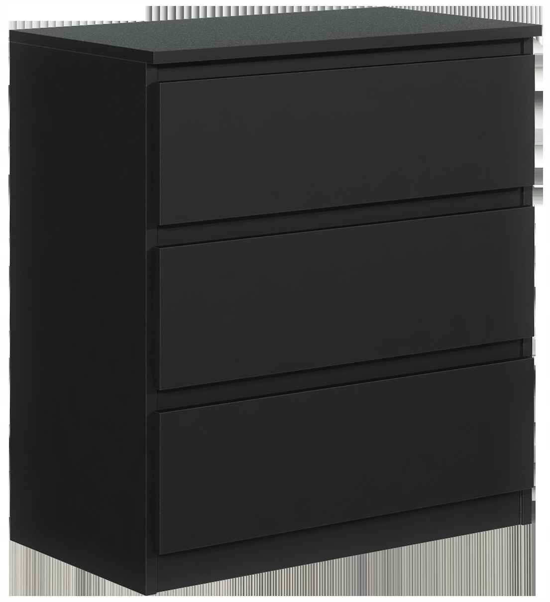 Komoda Nudo 70 cm do obývacího pokoje Ložnice Černá