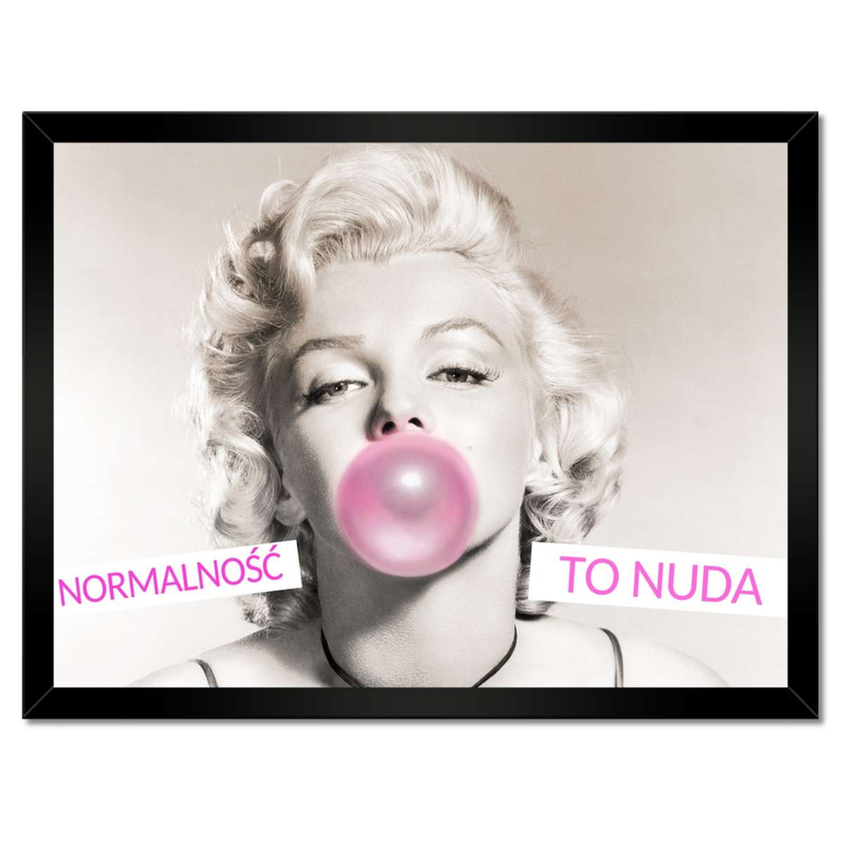 Plakáty v rámu 40x30 Monroe Normální je nuda