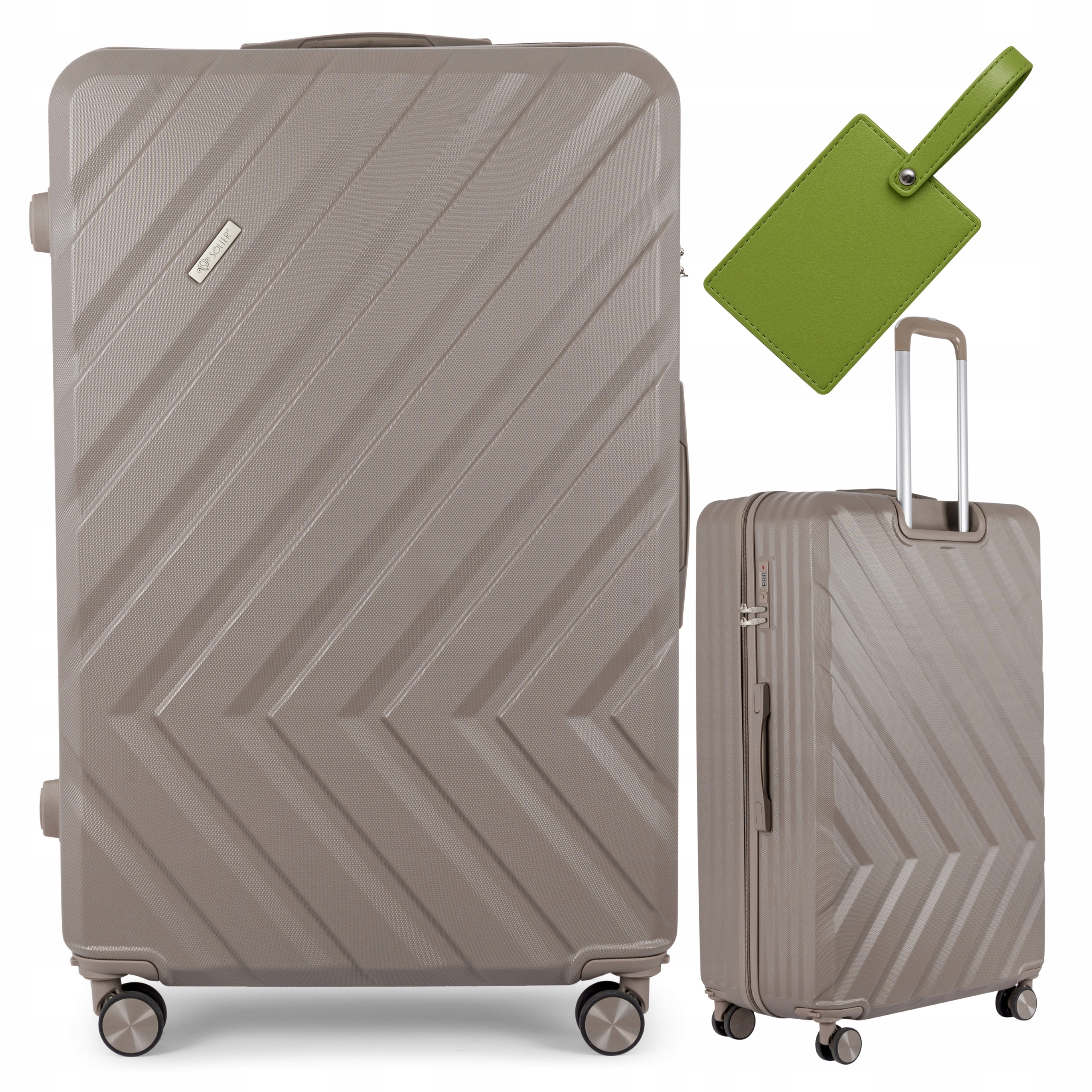 Velký kufr na kolečkách Cestovní zavazadlo XL 28'' Abs Dárek Barvy Solier