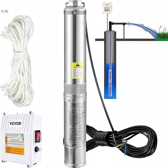 Ponorné čerpadlo Vevor 1500 W 9,8 m³/h 4SDM6/15