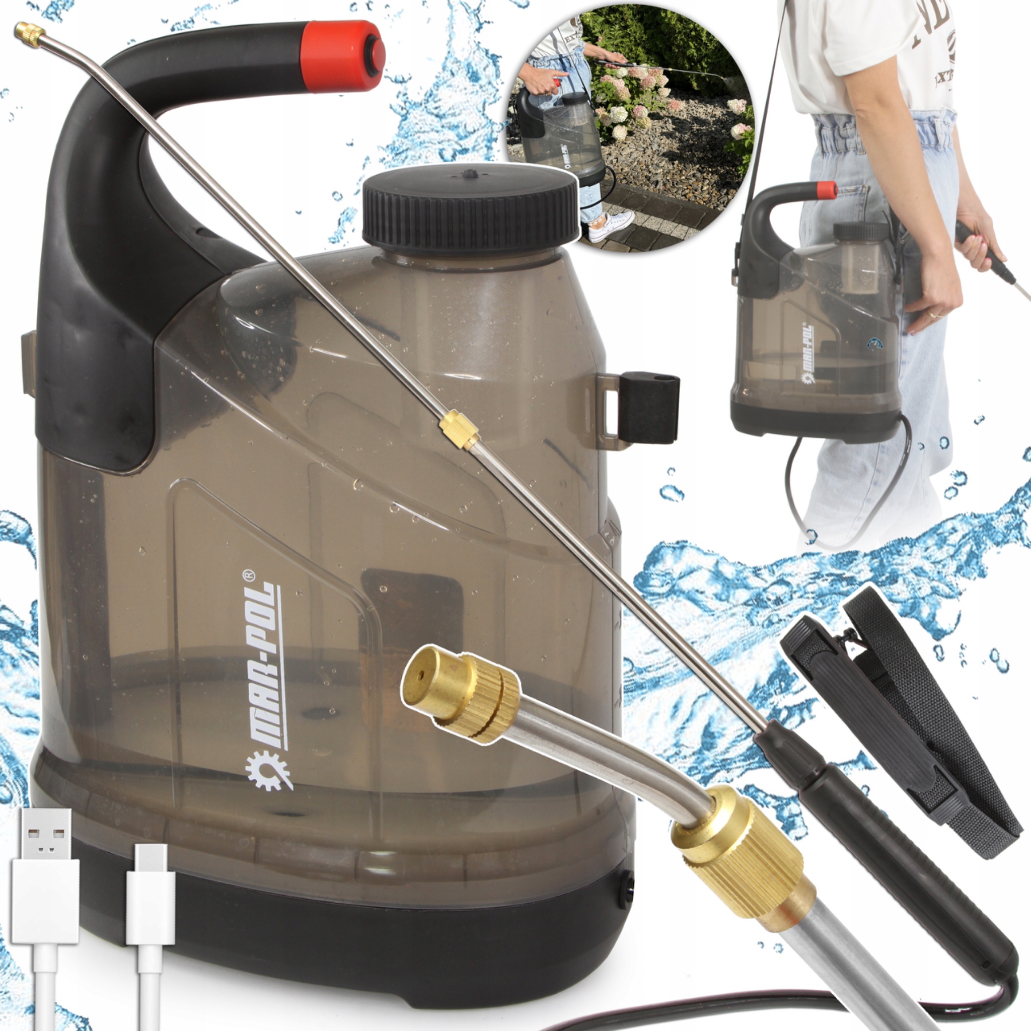 Elektrický Postřikovač M83202 Akumulátorový Postřikovač 5 L