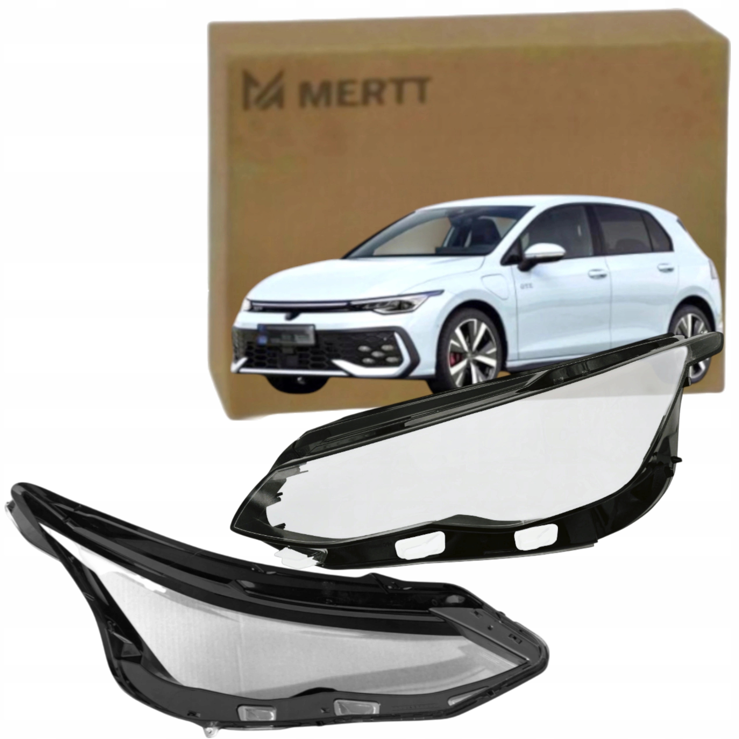 Levé Sklo Sklo Předního Světla Volkswagen Golf VIII 2019-2023