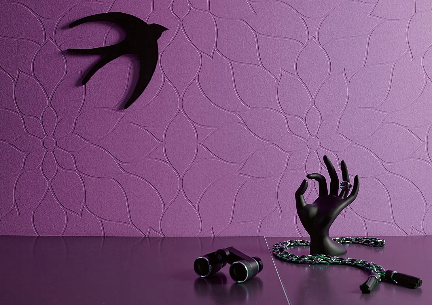 TAPETA DO MALOWANIA FLIZELINA KWIATKI KIATY BIAŁA Marka AS