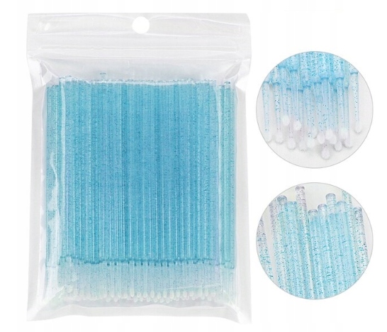 

Aplikatory do rzęs Microbrush Brokat Kryształ 100x