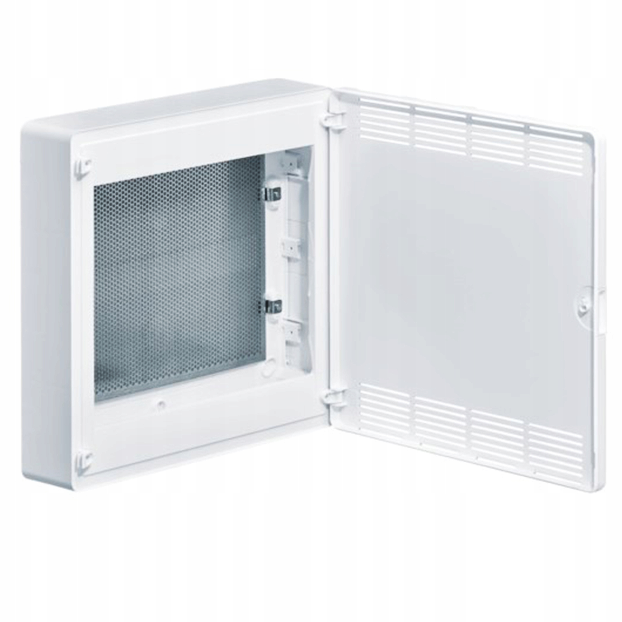 Rozvádzač Natynková elektrická skrinka 2x18M, vetrané dvere s doskou