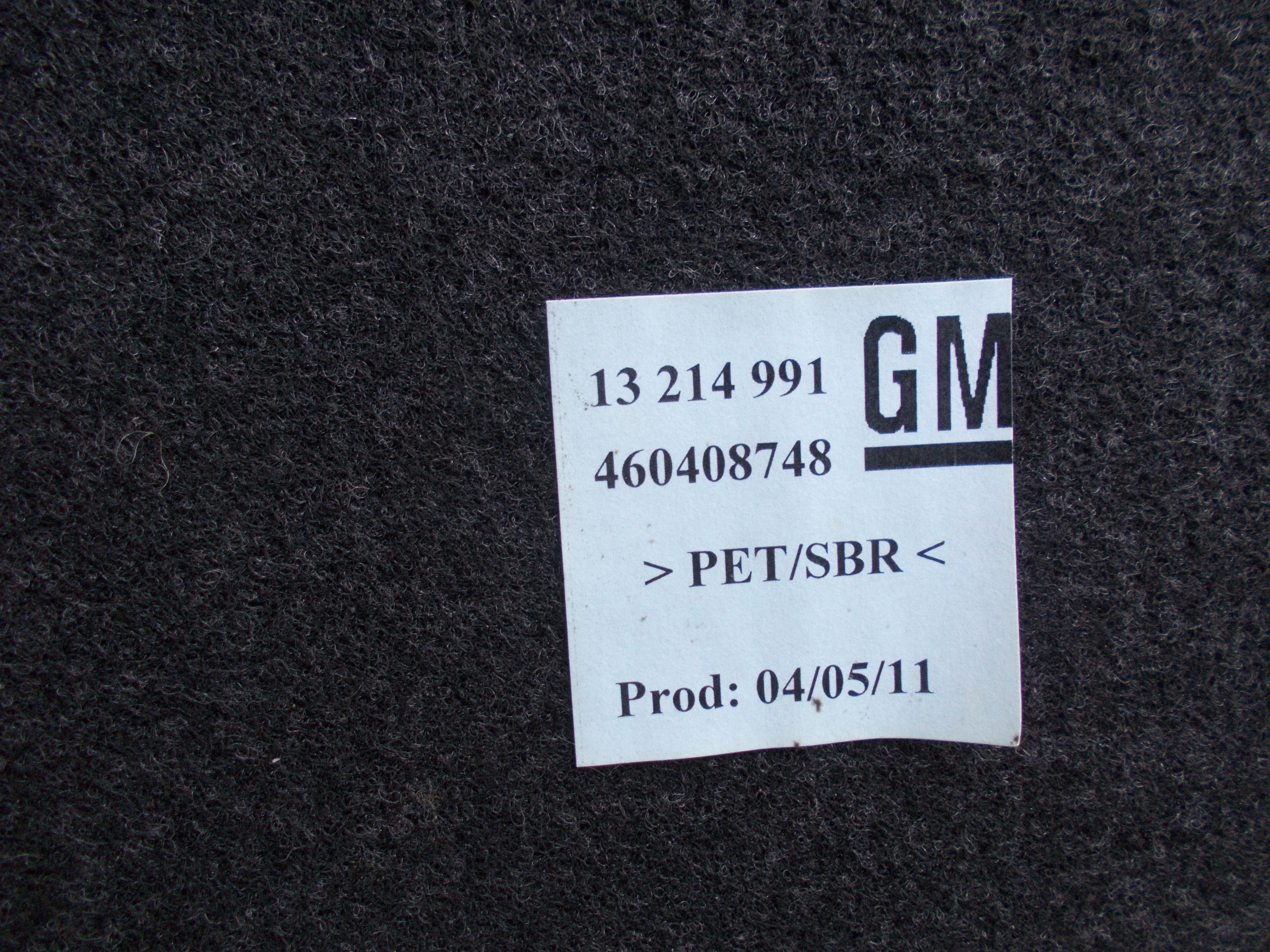 OPEL CORSA D 11R 3D mats floor boot 13214991