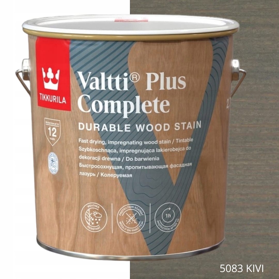 Tikkurila Lakovací Hmota Valtti Plus Complete 2,7 L Barva 5083 Kivi