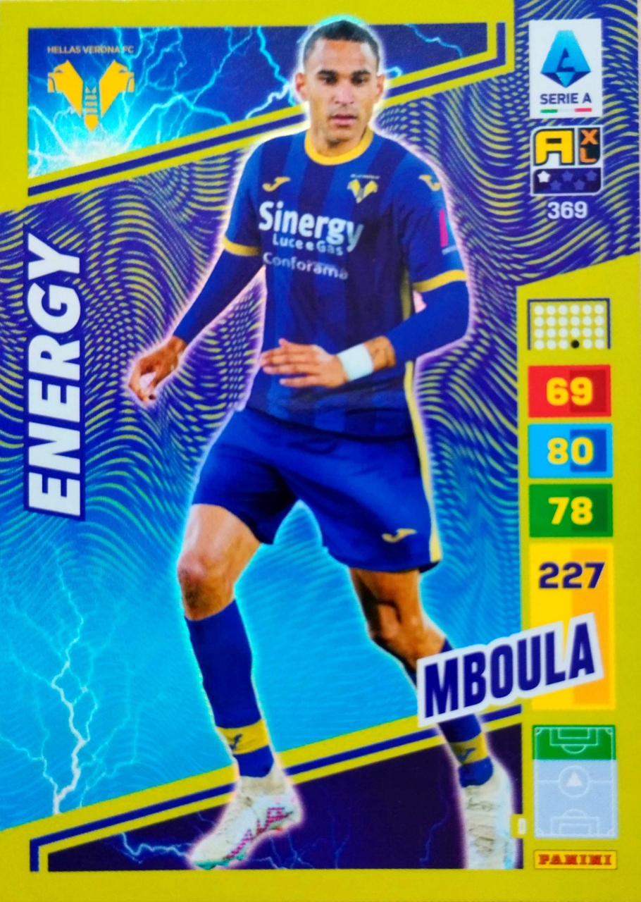 Panini Calciatori Liga Włoska 2023 2024 Energy 369 Mboula Hellas Verona