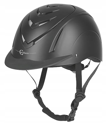 Kask jeździecki Covalliero Nerron 55-59 cm czarny regulowany