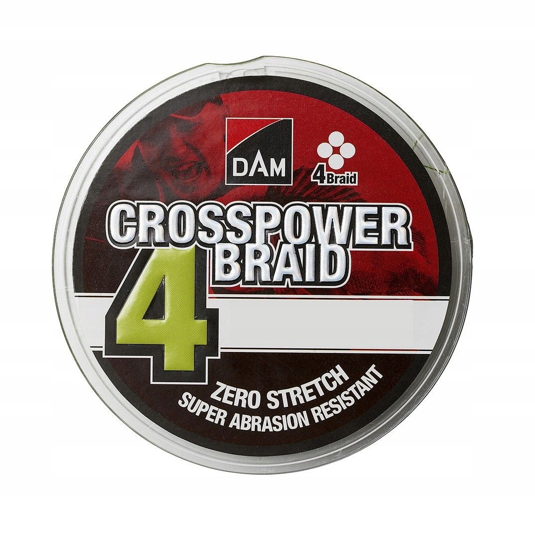 Plecionka Dam Crosspower 4-Braid 0,17mm/150m Green