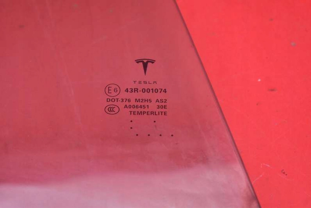 window side right rear part rear TESLA MODEL S 12-20