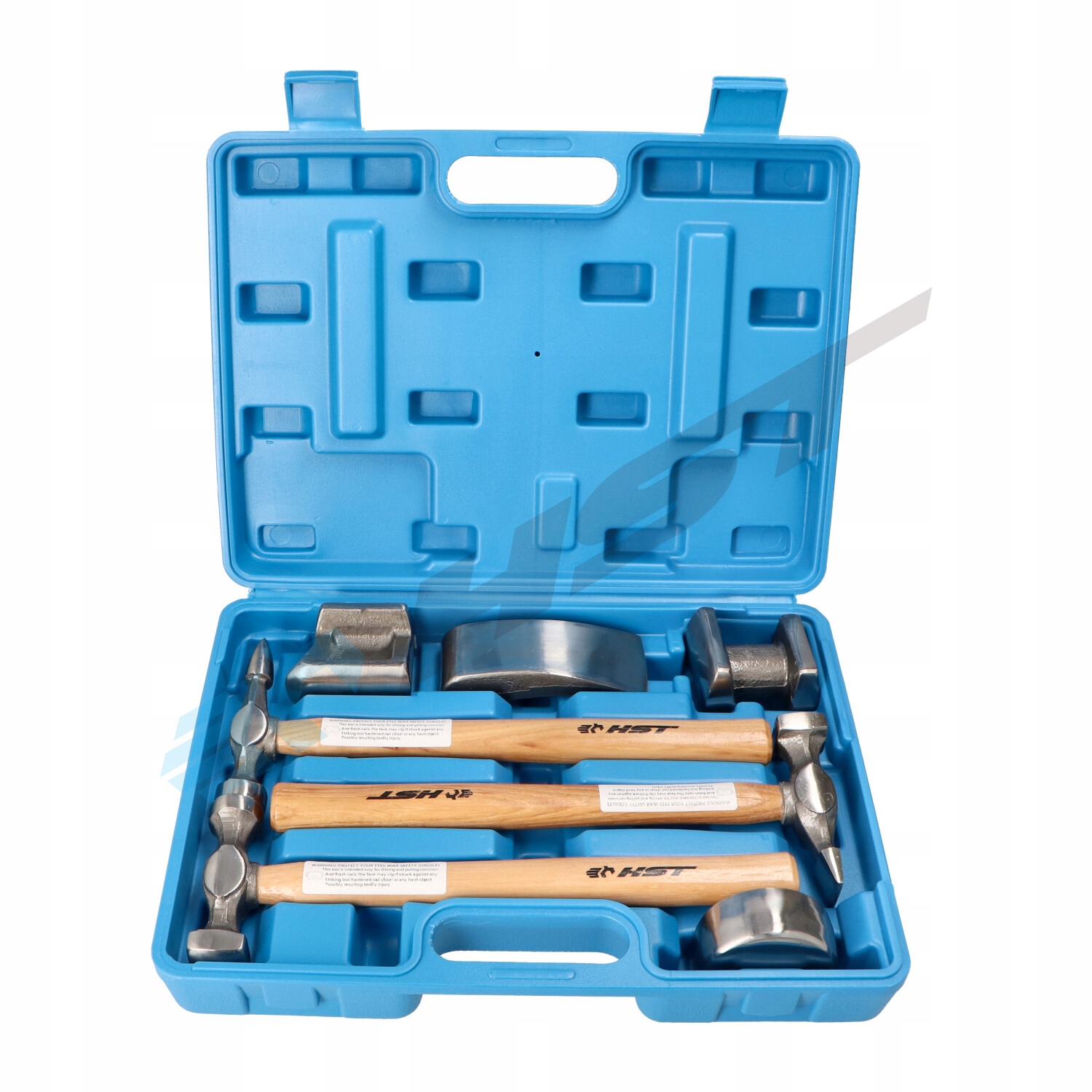 ZESTAW MŁOTKÓW BLACHARSKICH 7 El. HIKOROWE TRZONKI