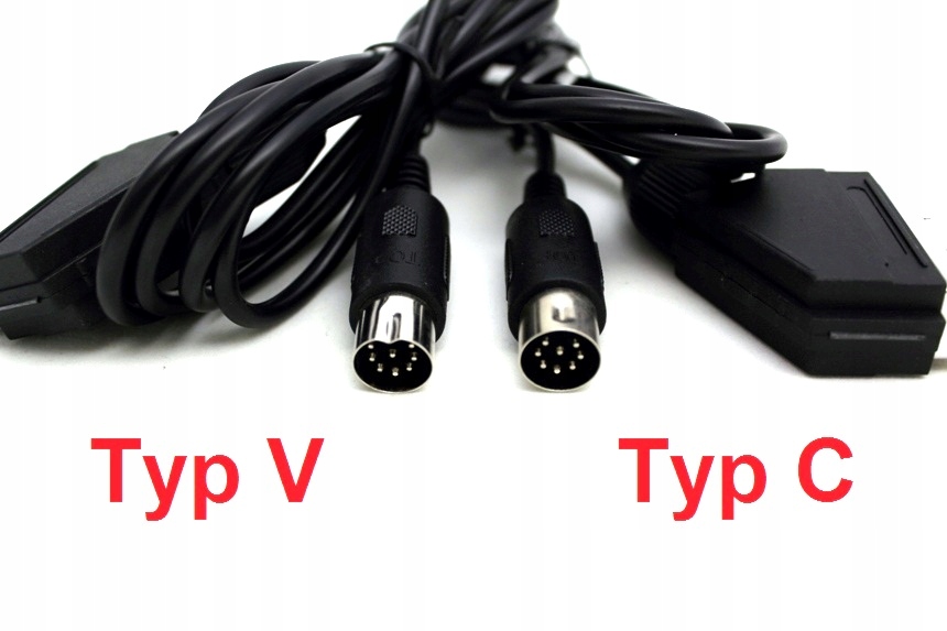 IRIS Kabel przewód RGB Euro/Scart do Sega Mega Drive Master System (wtyk V) Typ kabel