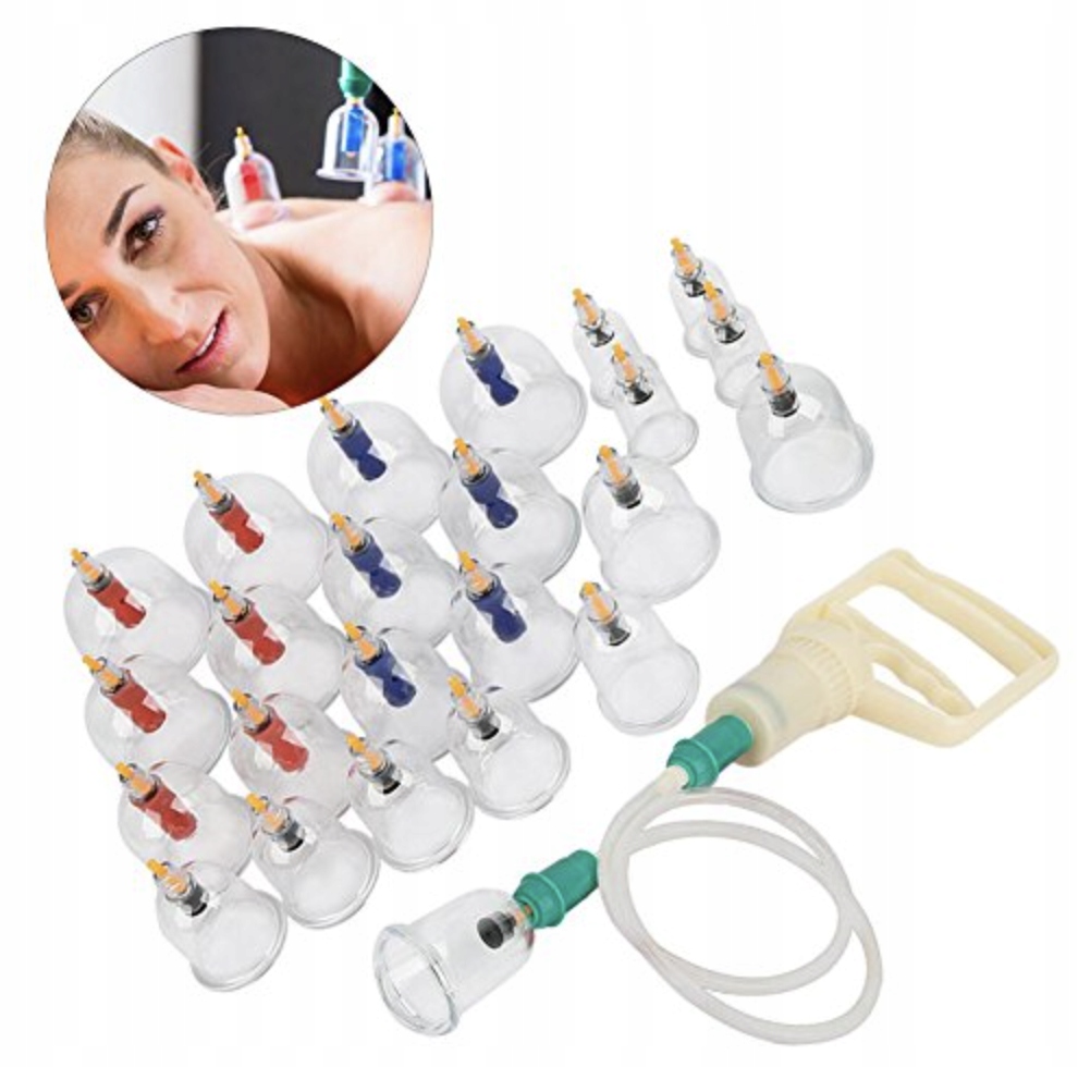 Bańki próżniowe z pompką 24 szt.