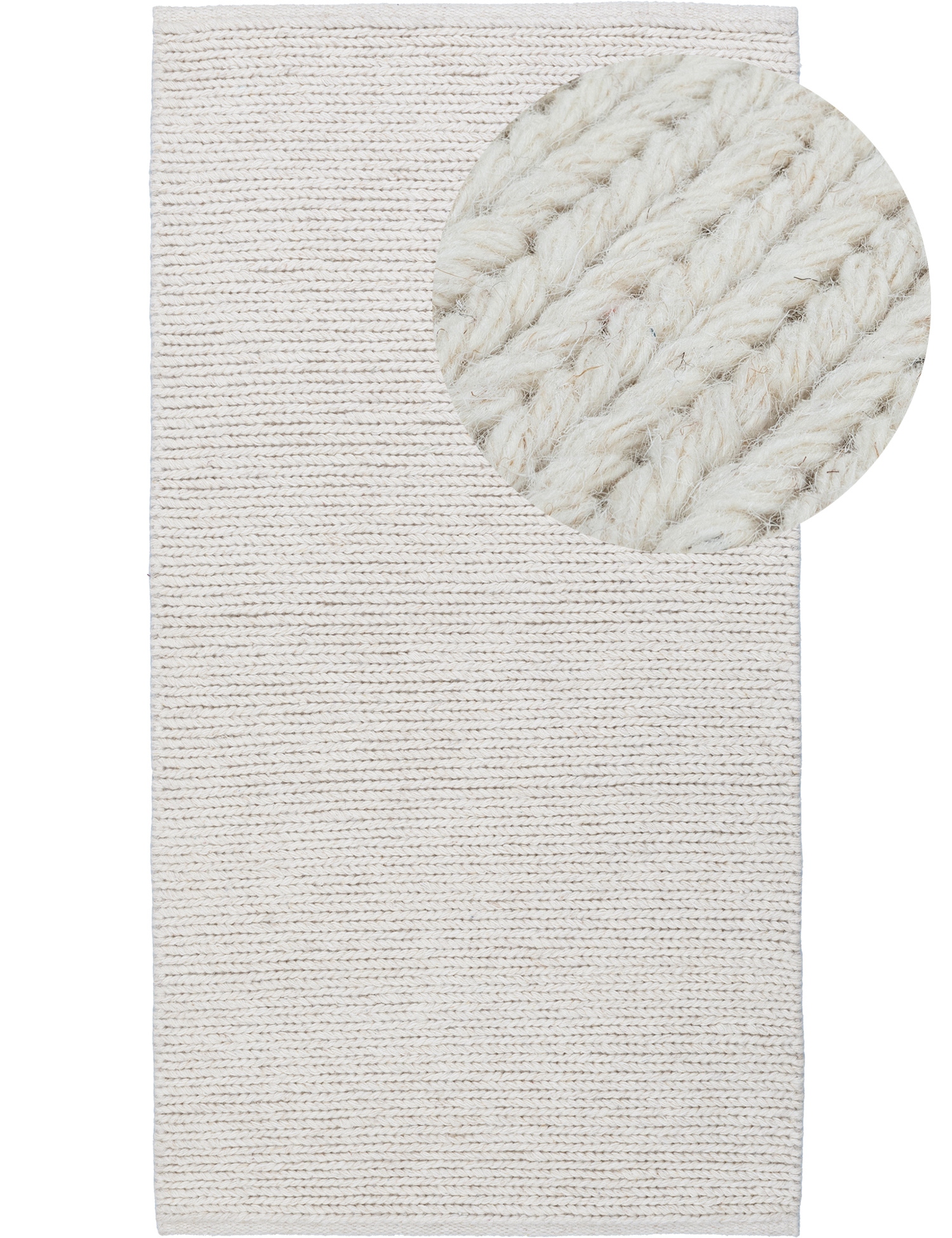 Vlnený Šnúrkový Koberec Odolný Behúň Boho Mäkký Teplý 70x140 cm