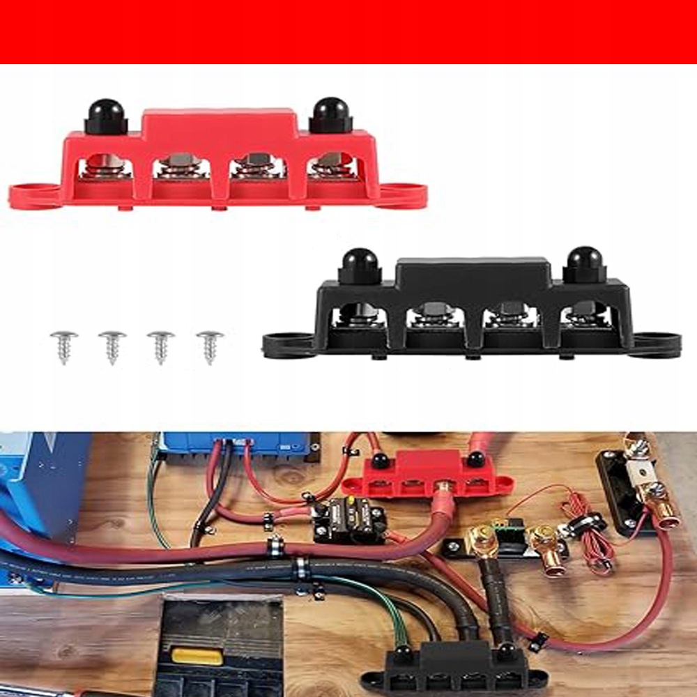 Rozvodná skříň napájení 4-směrná sběrnicová lišta