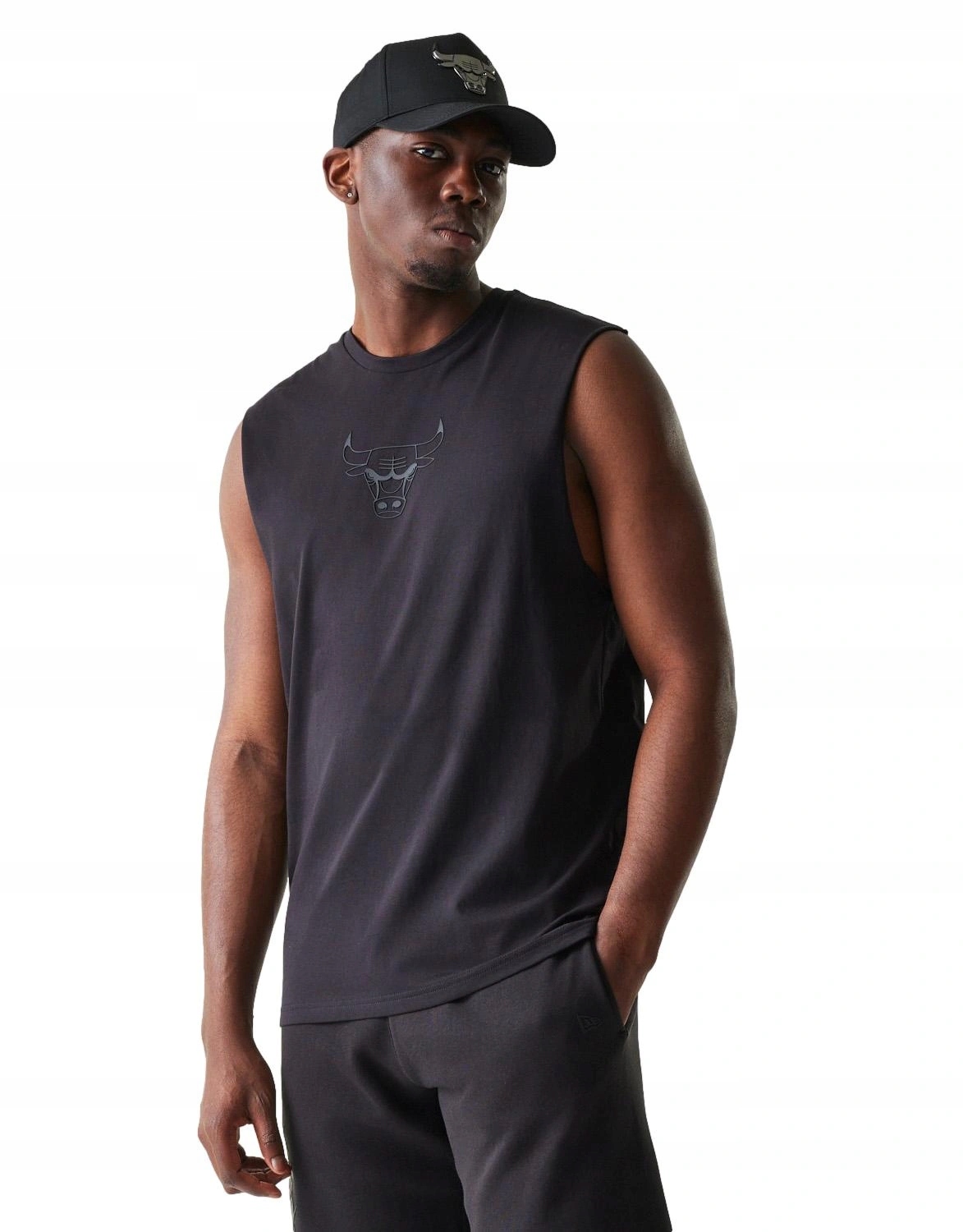 Tričko pánské New Era tank top vest Chicago Bulls nba bavlna černá