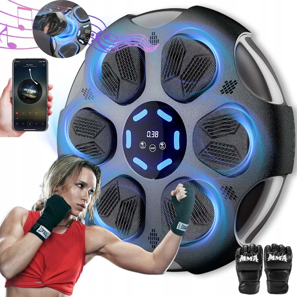 Elektronická Boxovací Stěna Bluetooth Pro Děti I Dospělé Led