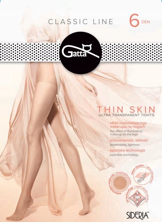 

Gatta Thin Skin rajstopy damskie 6DEN 3 M visone