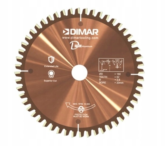 Dimar Pila Hm pro hliník 160x20x52Z prémiová