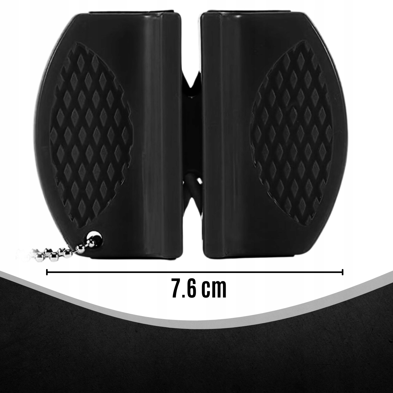 OSTRZAŁKA DO NOŻY CERAMICZNA OSEŁKA WĘDKARSKA BIWAKOWA CZARNA DO OSTRZENIA Szerokość części ściernej 10 mm