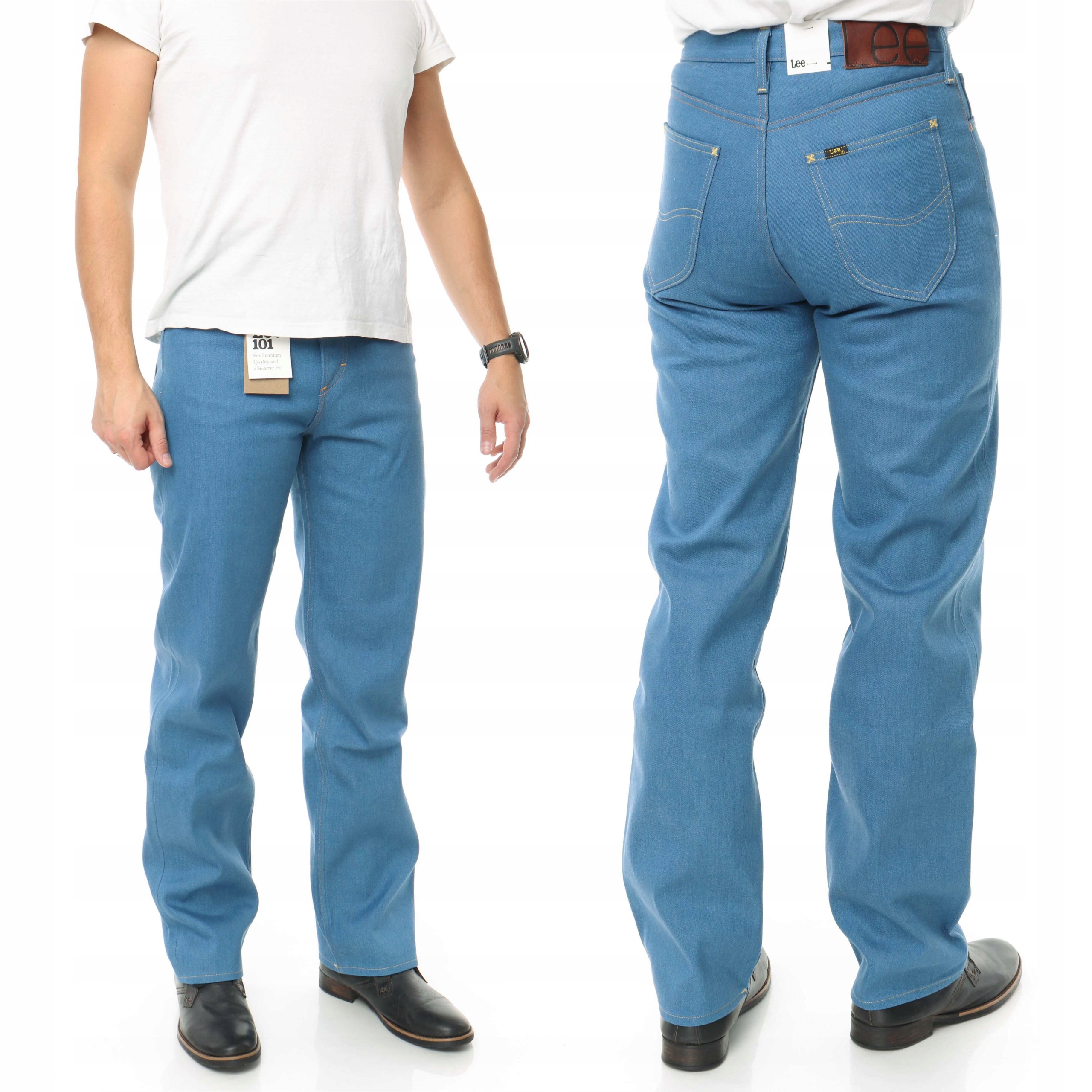 LEE 101 L spodnie męskie proste W32 L32