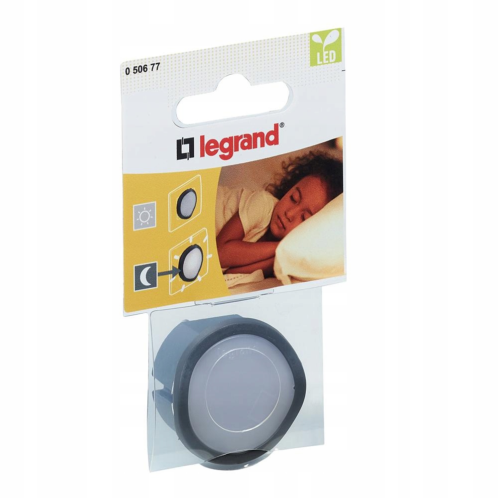 

Lampka wtyczkowa led z czujką Czarny Legrand 50677