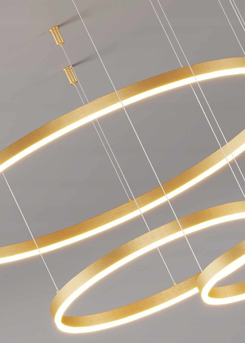 NOWOCZESNA LAMPA WISZĄCA LED 120W 80/60/40/20cm Klasa efektywności energetycznej F