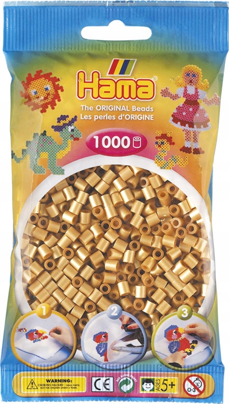 

Koraliki do prasowania Złote 1000 szt. Hama 61