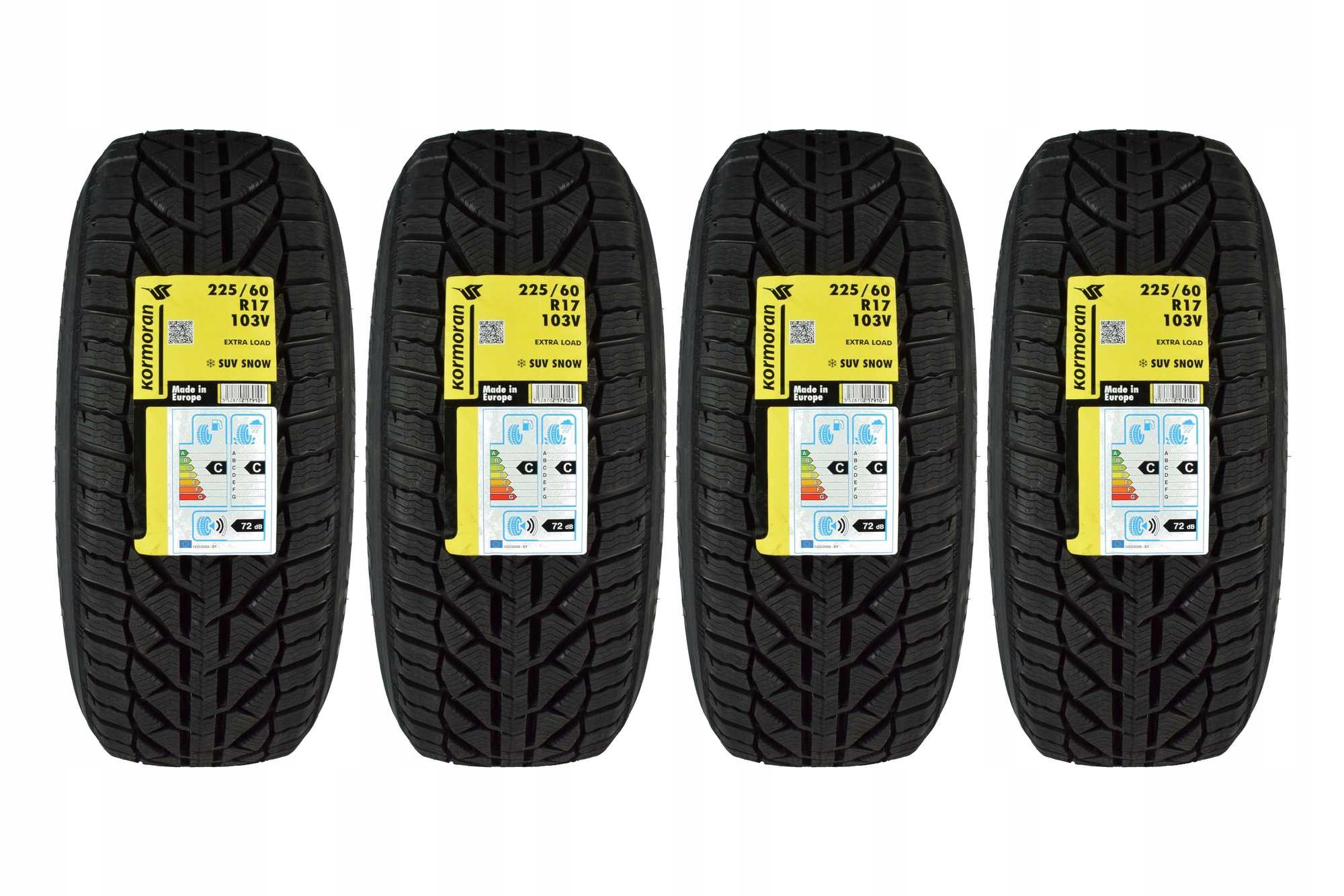 4 opony zimowe 225/60R17 Kormoran Suv Snow 2026