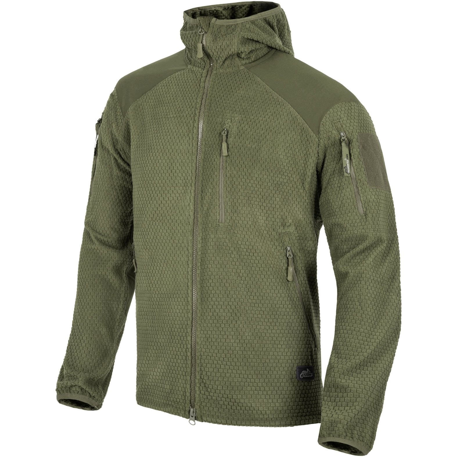 Bluza Polarowa Helikon Alpha Grid Fleece Hoodie Olive Green M