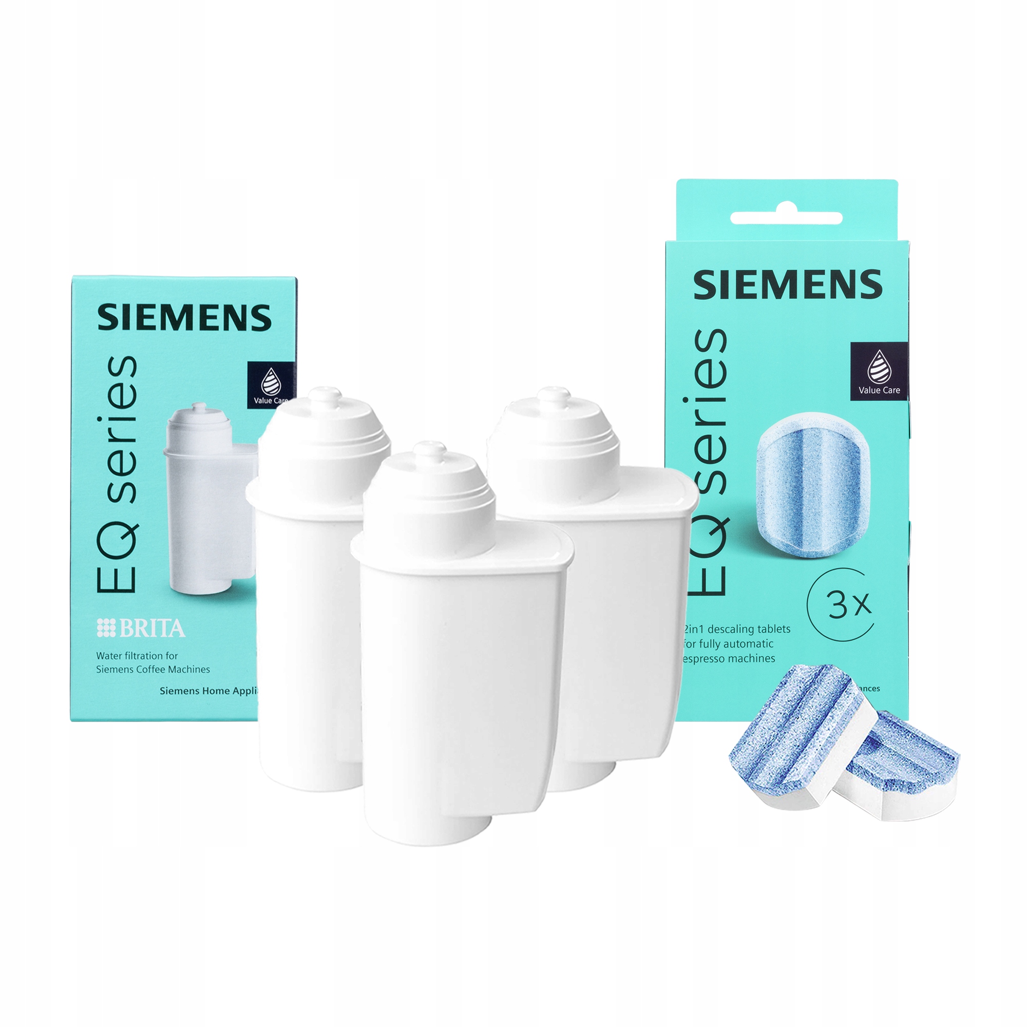 3x Filtr do kávovaru Siemens Intenza Odvápňovací tablety TZ80002