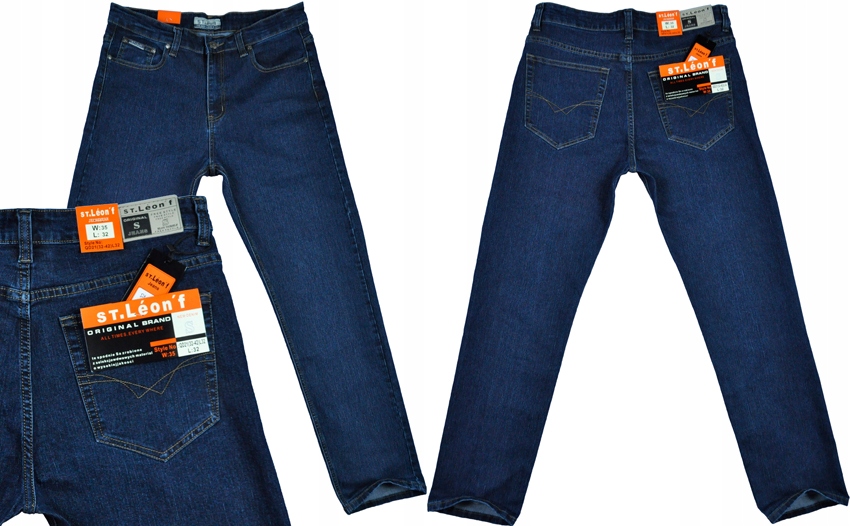 

Męskie spodnie jeans ST.Leon'f QD21 pas 90 35/30