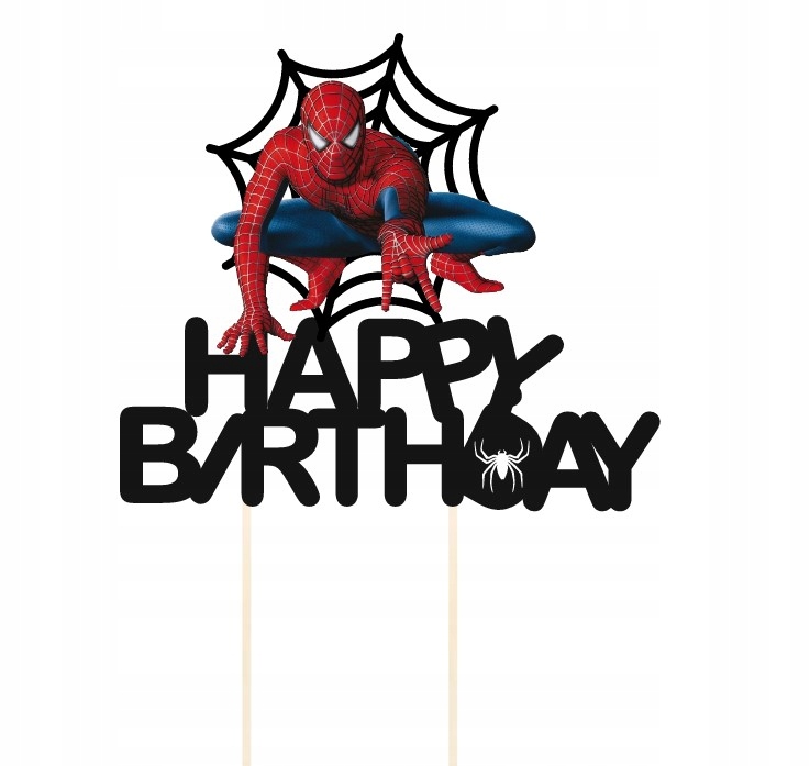 

Topper SPIDERman dekoracja na Tort Urodzinowy