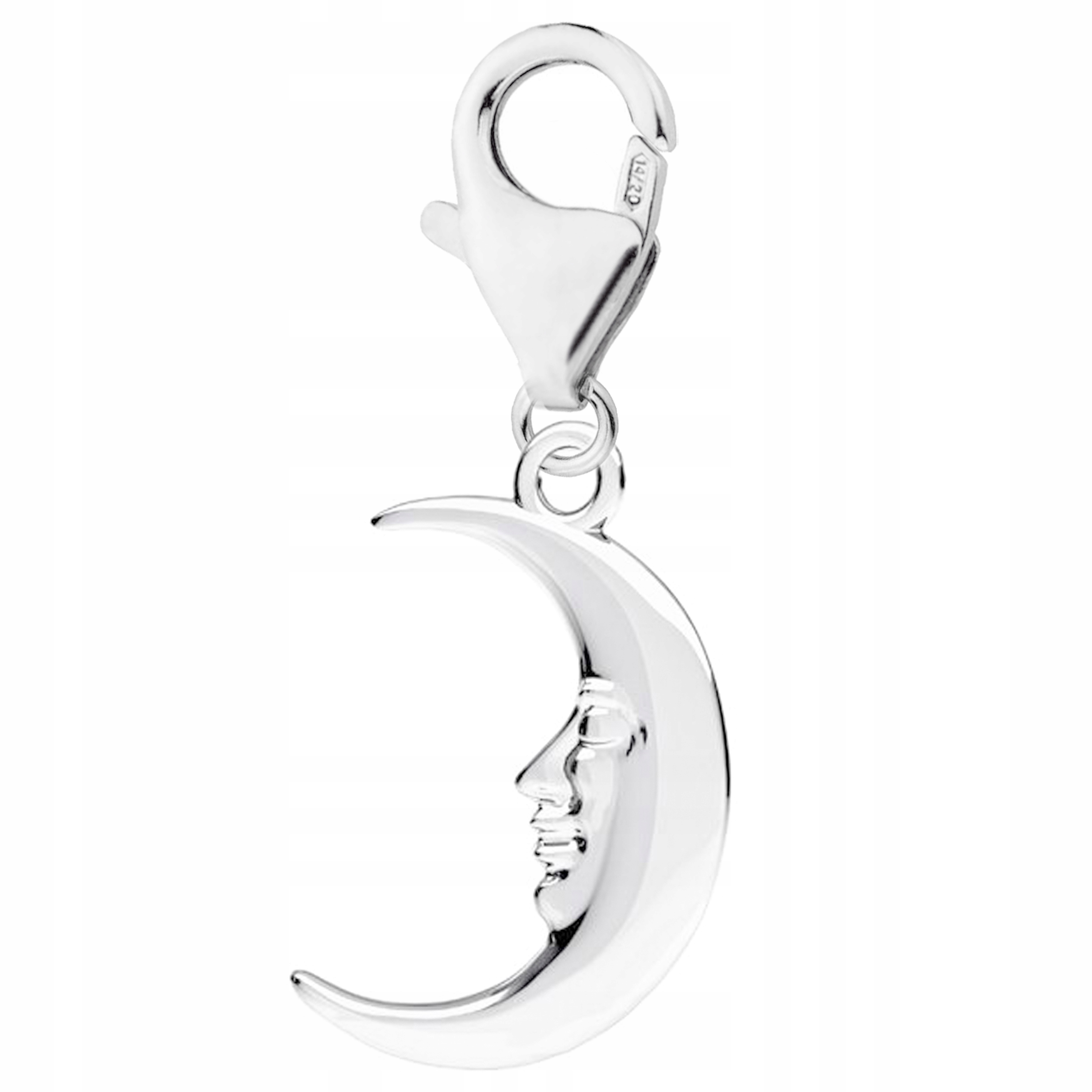 Stříbrný přívěsek s Měsícem Noc Měsíc Nebe Půlměsíc Stříbro 925